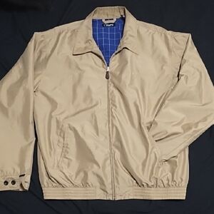 Chaps Full-Zip Classic Tan Windbreaker. Men's Large